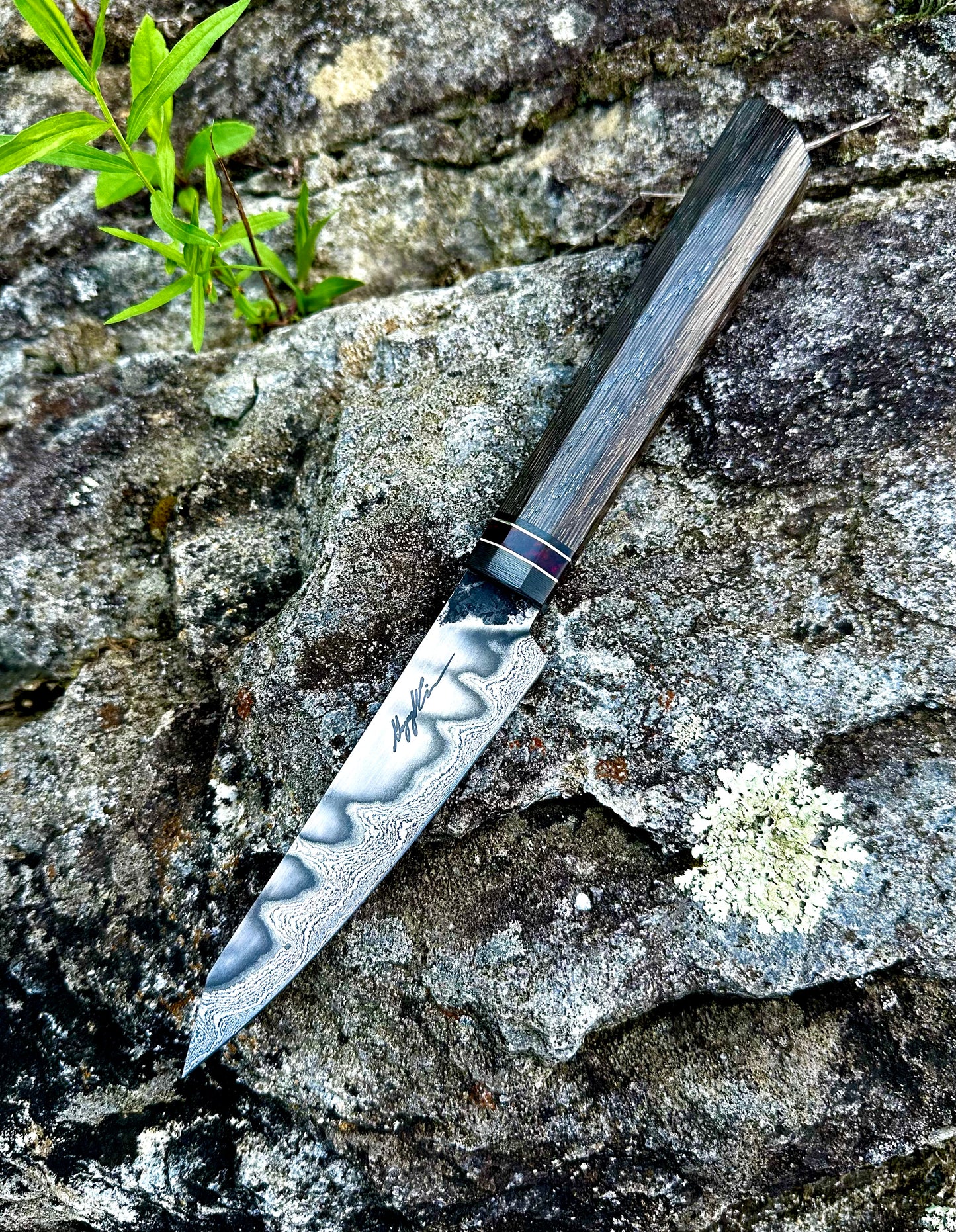 120mm Damascus Core San Mai Paring/utility